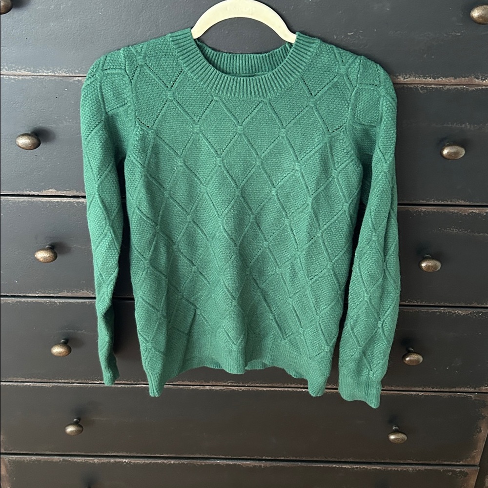 Green Crew Neck Sweater